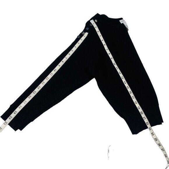 Carmen Marco Valvo Ribbed Dolman Sleeve Silver Hardware Pullover Sweater - Picture 12 of 13